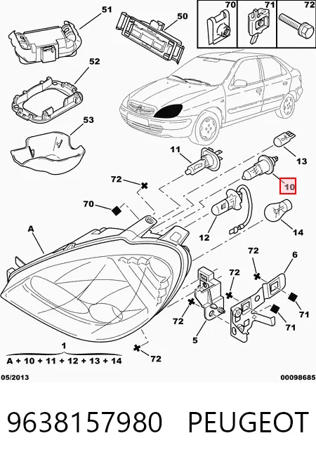 9638157980 Peugeot/Citroen