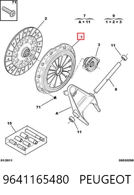 Compre Cesta de embraiagem Citroen C5 1