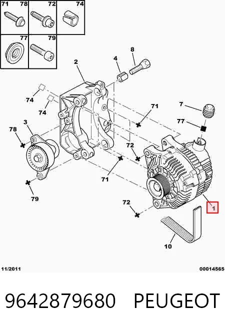 9642879680 Peugeot/Citroen Gerador