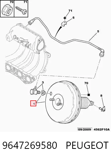 Reforçador dos freios a vácuo Citroen C2  JM