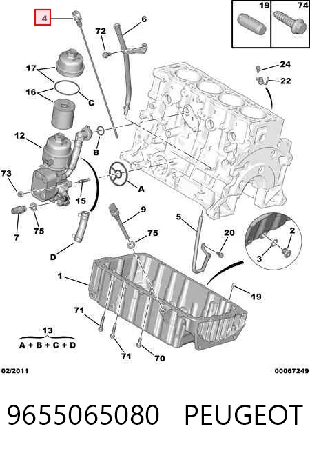 9655065080 Peugeot/Citroen