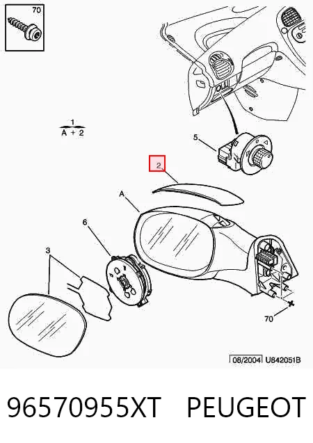 Compre Espelho de retrovisão esquerdo Citroen Xsara 