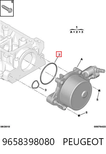  Bomba a vácuo Citroen Nemo сaixa (2009 - 2026) 