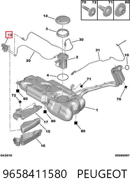 9658411580 Peugeot/Citroen Bomba AD BLUE