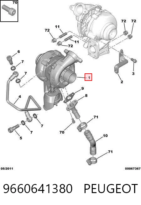 9660641380 Peugeot/Citroen Turbina