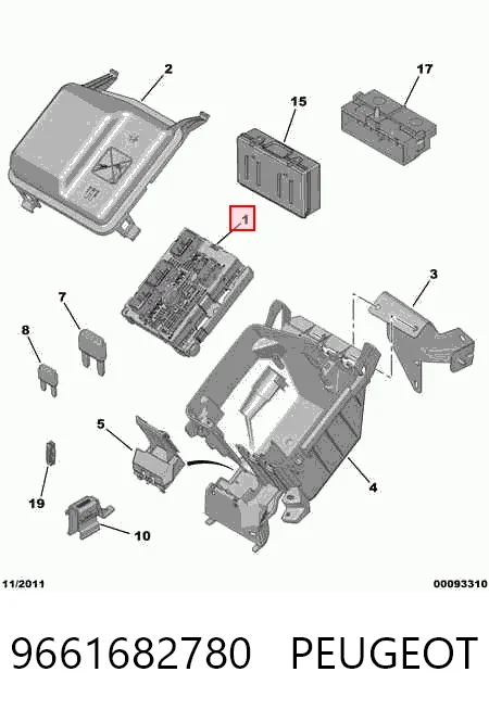 Unidade de dispositivos de segurança Citroen Jumpy II 