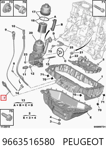Sensor do nível de óleo de motor Fiat/Alfa/Lancia 9663516580 preço, a partir de 27,99 USD