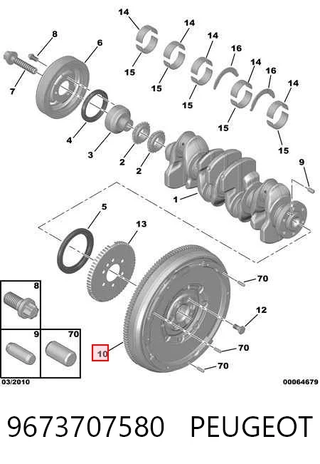 Compre 415080210 INA Volante de motor