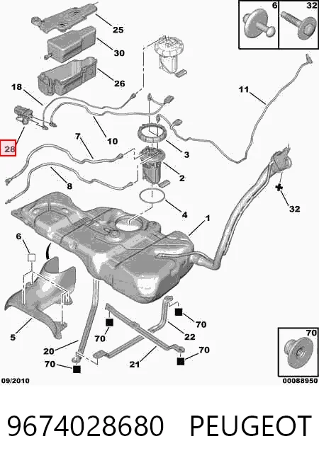 9674028680 Peugeot/Citroen Bomba AD BLUE