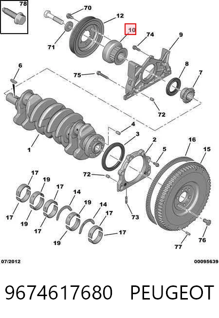 9674617680 Peugeot/Citroen