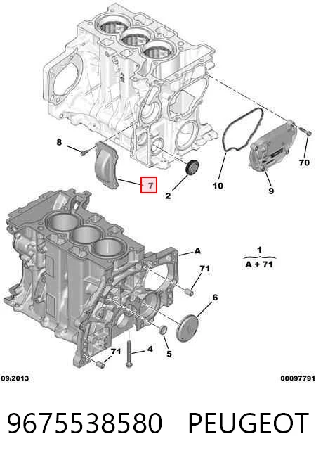9833629380 General Motors Panela de óleo de cárter do motor