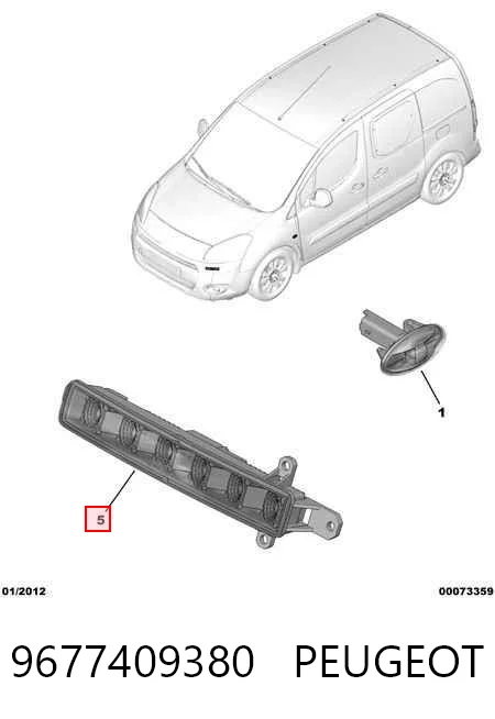 9677409380 Peugeot/Citroen Luzes máximas