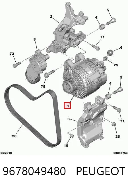 9678049480 Peugeot/Citroen Gerador
