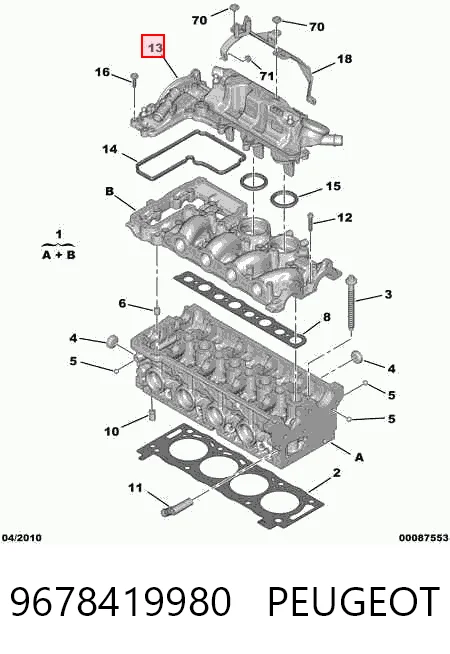 Tampa de válvulas Fiat/Alfa/Lancia 9678419980 preço, a partir de 199,42 USD