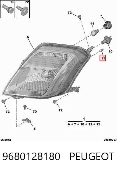 Compre Luz direita Citroen C2 