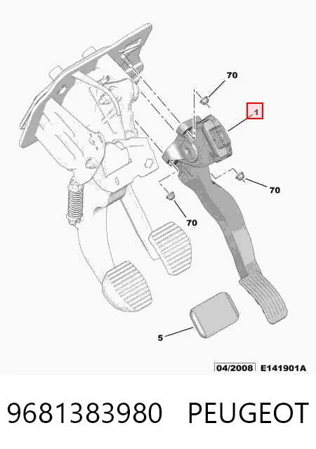 Compre Pedal de gás (de acelerador) Citroen C3 