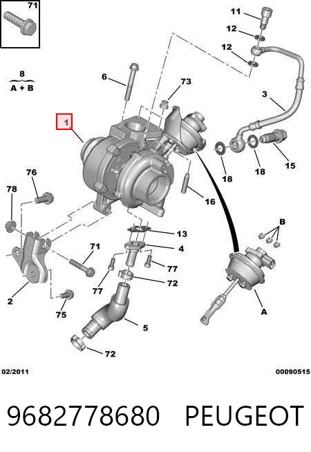9682778680 Peugeot/Citroen Turbina