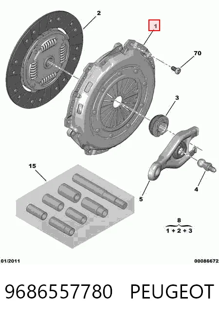 Cesta de embraiagem Citroen C4 II B7