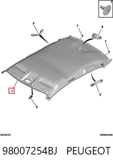 Revestimento do teto Peugeot 301   ao melhor preço