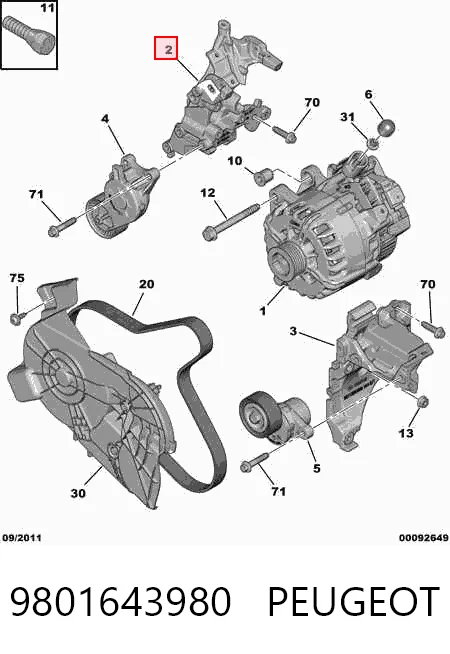 9801643980 Peugeot/Citroen