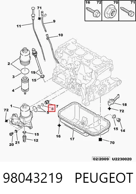 98043219 Peugeot/Citroen