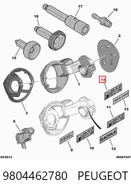 9804462780 Peugeot/Citroen