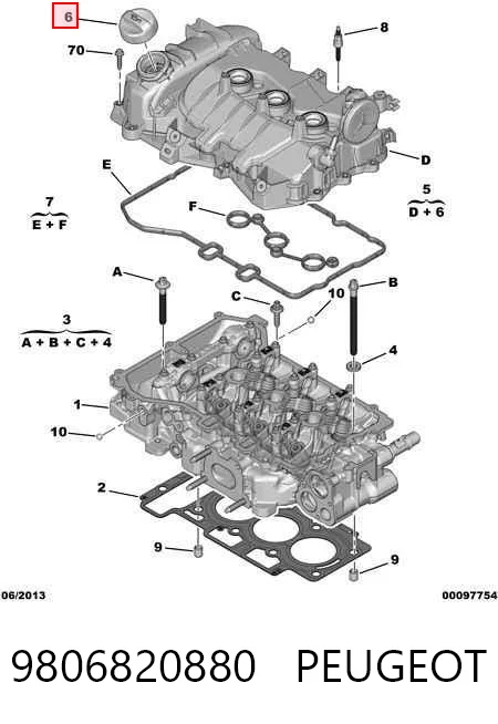 Tampa de válvulas General Motors 9811067580 preço, a partir de 185,18 USD