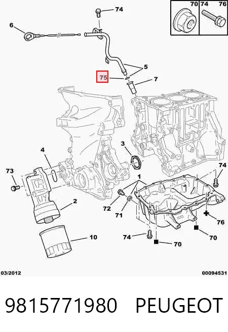 Vedante de bomba de óleo Fiat/Alfa/Lancia 9815772080 preço, a partir de 2,19 USD