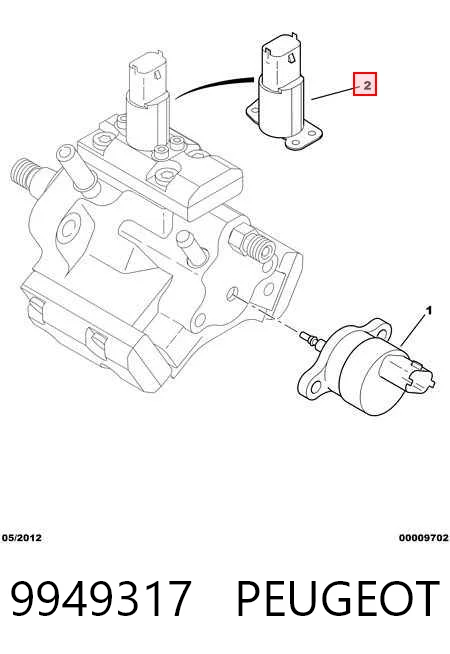 Válvula de regulação de pressão (válvula de redução da Bomba de Combustível de Pressão Alta) Common-Rail-System VRP003 Magneti Marelli