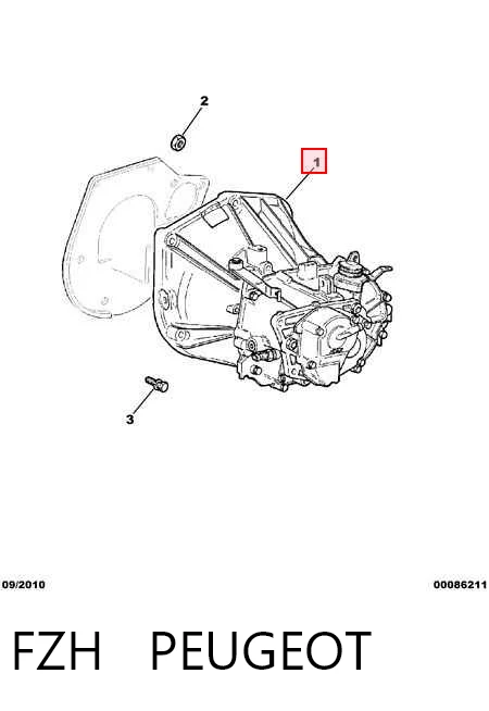 FZH Peugeot/Citroen Caixa de Mudança montada (caixa mecânica de velocidades)