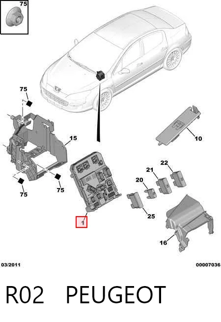 Unidade de conforto Peugeot 407 SW 6E