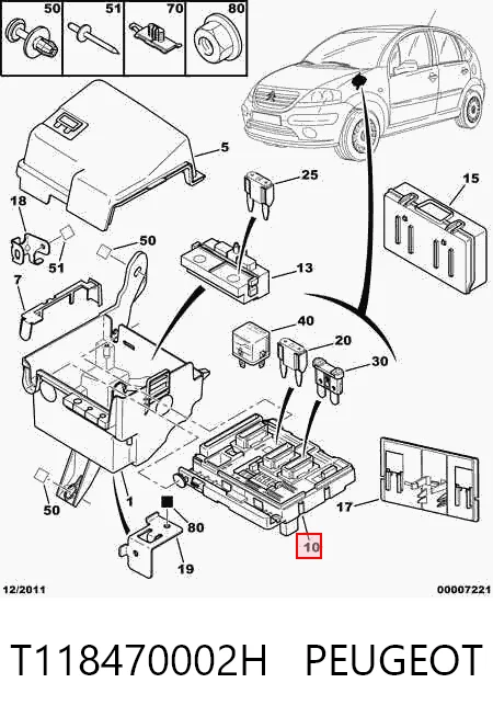 Unidade de dispositivos de segurança Citroen Berlingo preço, a partir de 37,28 USD
