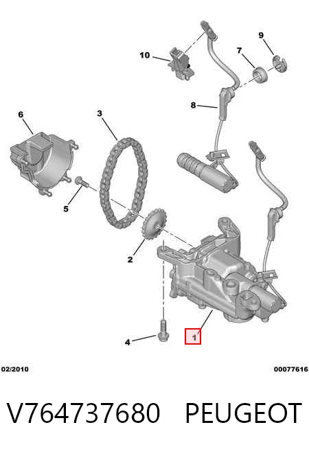 V764737680 Peugeot/Citroen Bomba de óleo