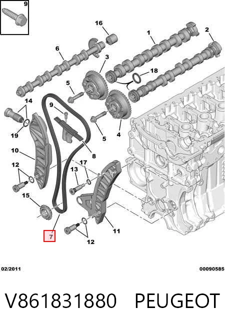 Compre Cadeia do mecanismo de distribuição de gás BMW 3 