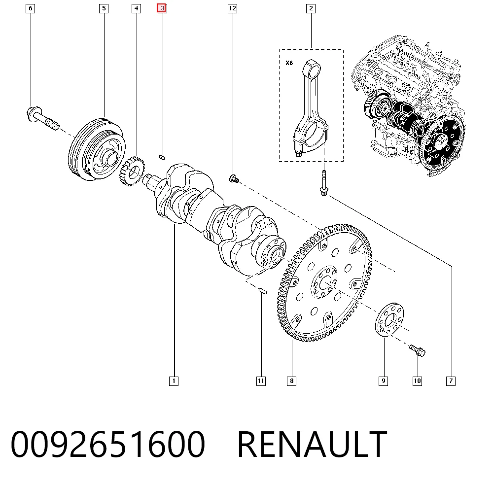 0092651600 Renault (RVI)