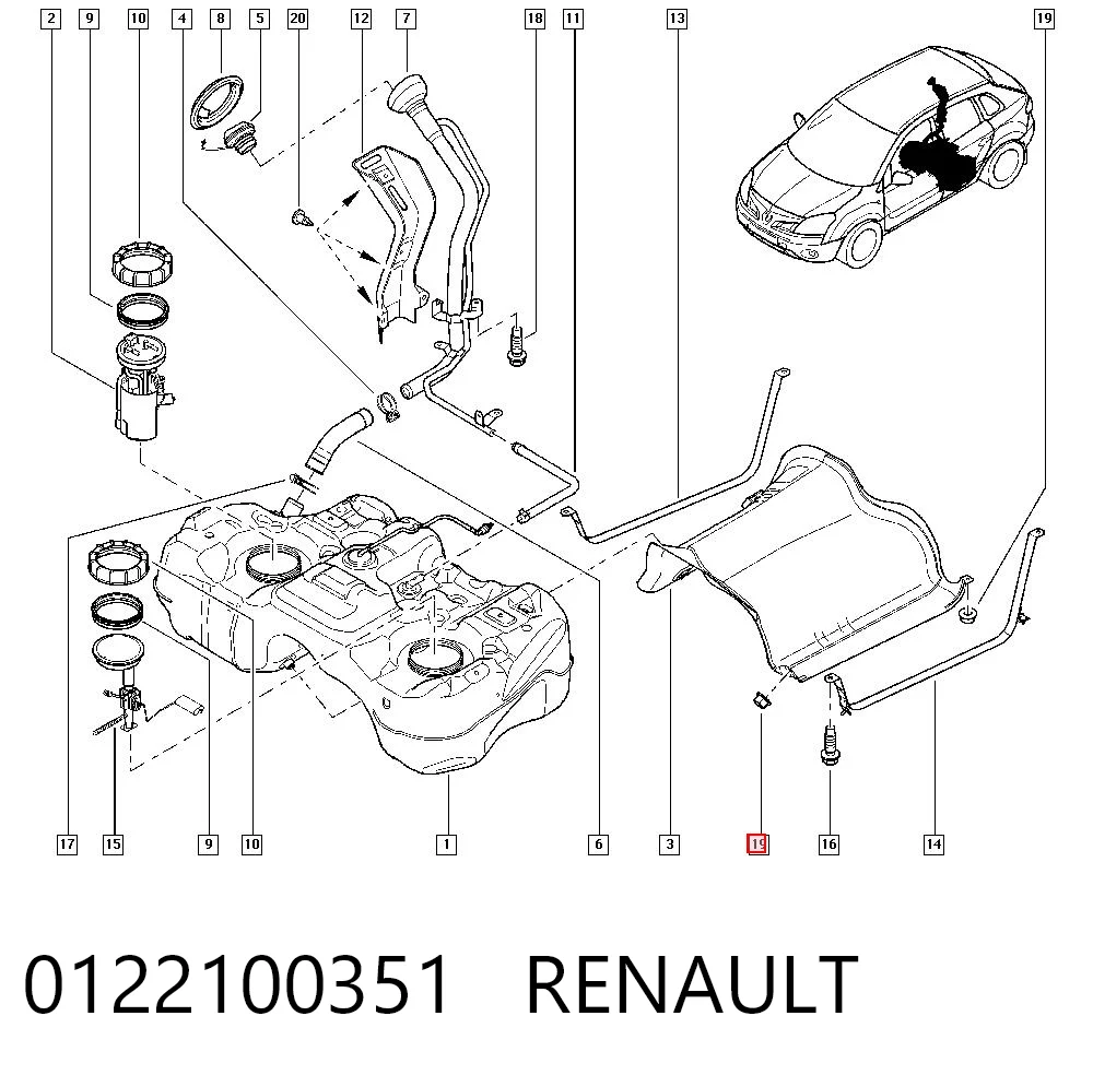 0122100351 Renault (RVI)