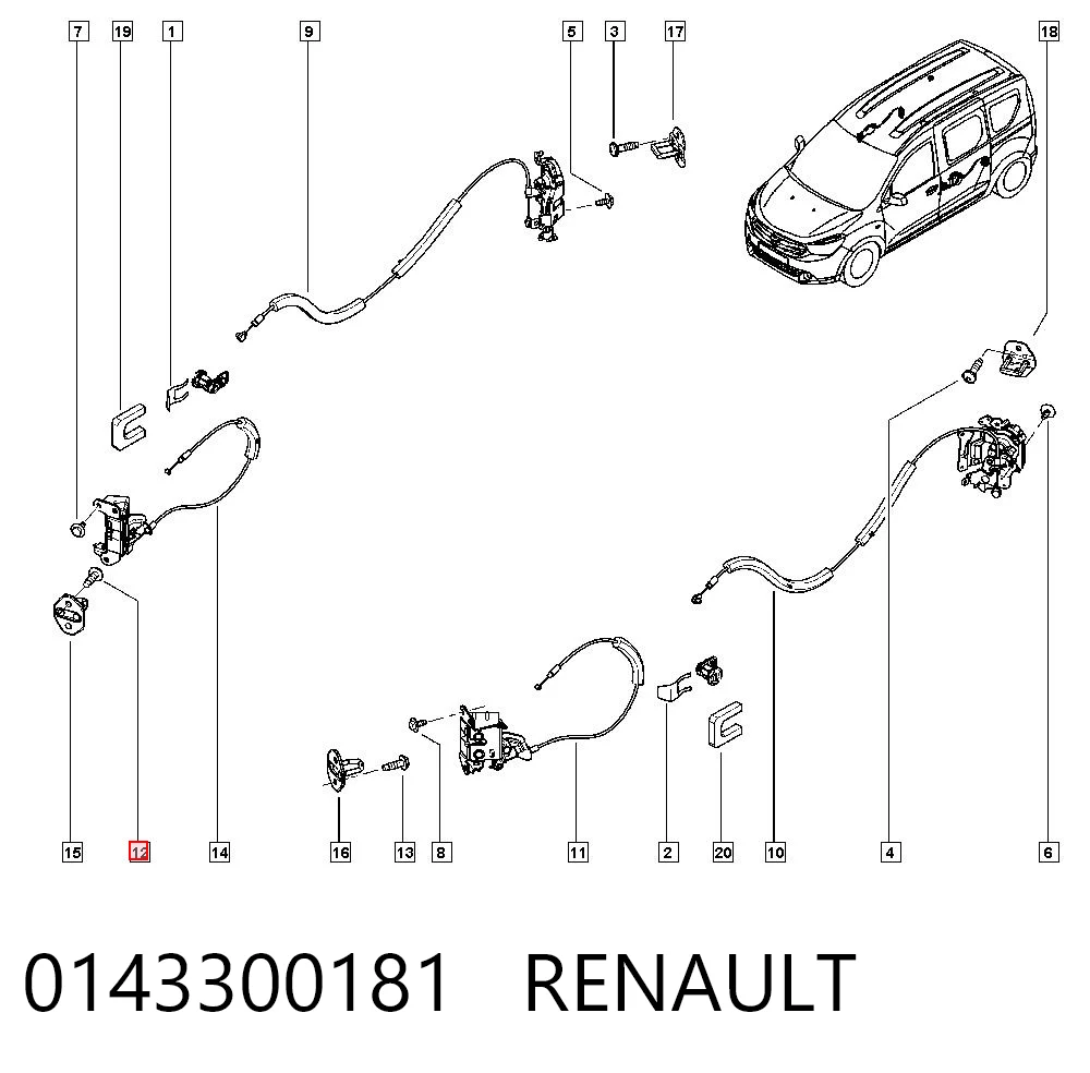 0143300181 Renault (RVI)