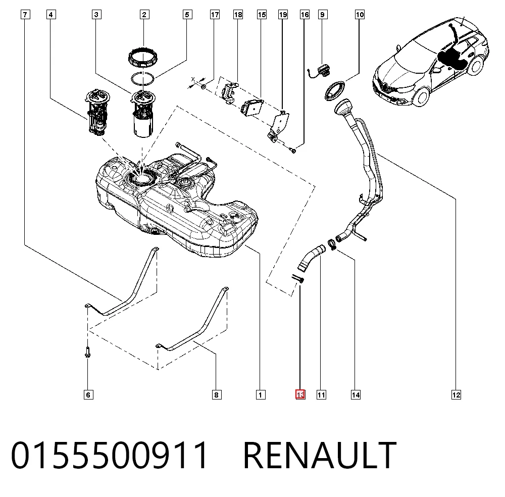 0155500911 Renault (RVI)