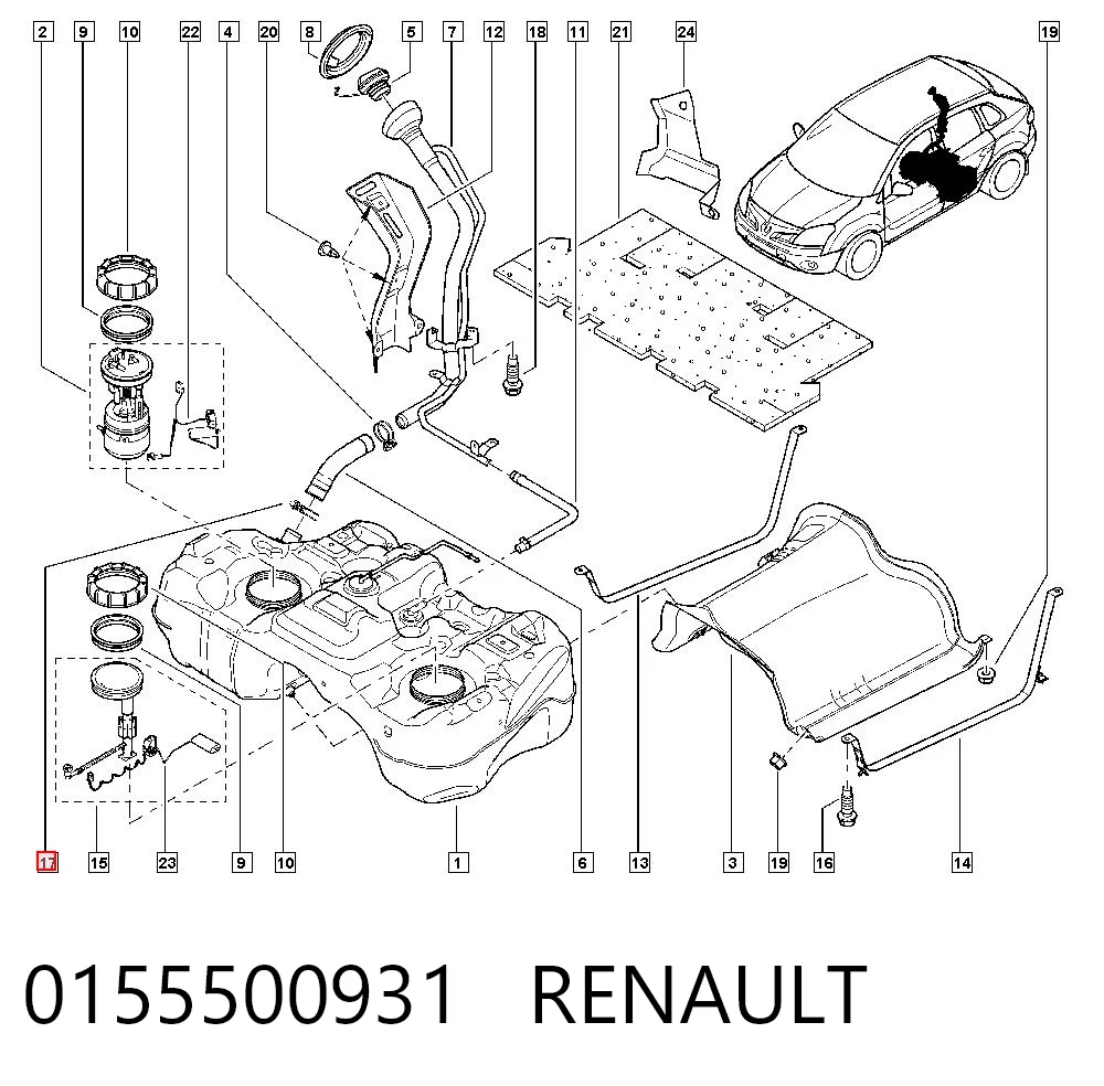 0155500931 Renault (RVI)