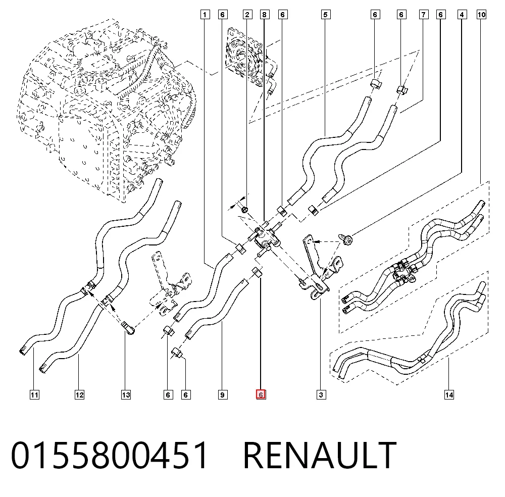 0155800451 Renault (RVI)