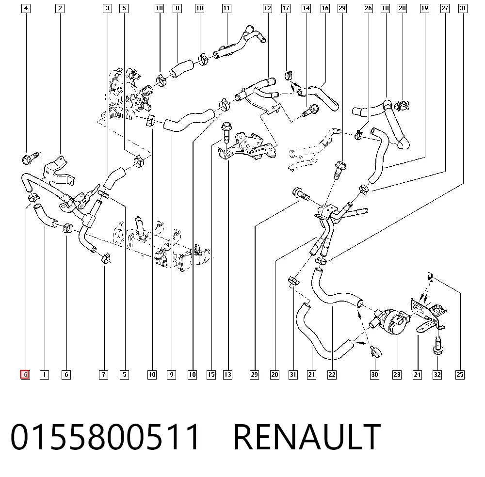 0155800511 Renault (RVI)