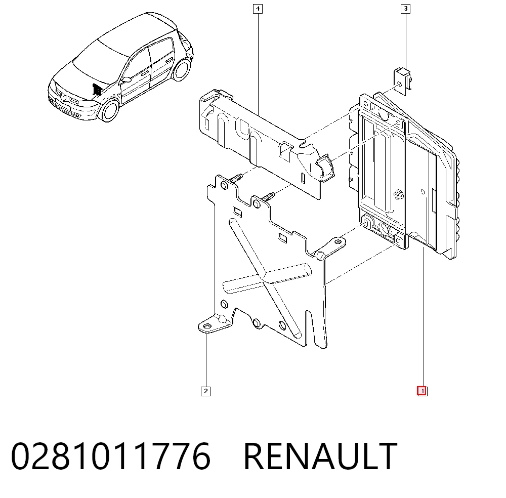 8200310863 VAG Módulo de direção (Centralina eletrônica) de motor