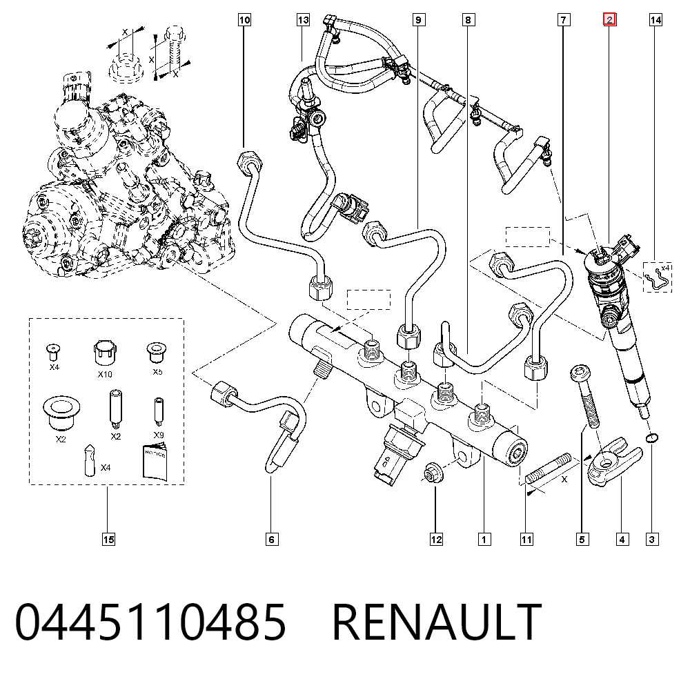 Compre 8201108033 VAG Injetor de injeção de combustível