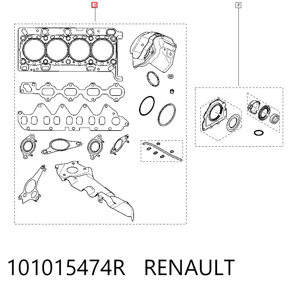 Kit superior de vedantes de motor Peugeot/Citroen 95517808 preço, a partir de 155,06 USD