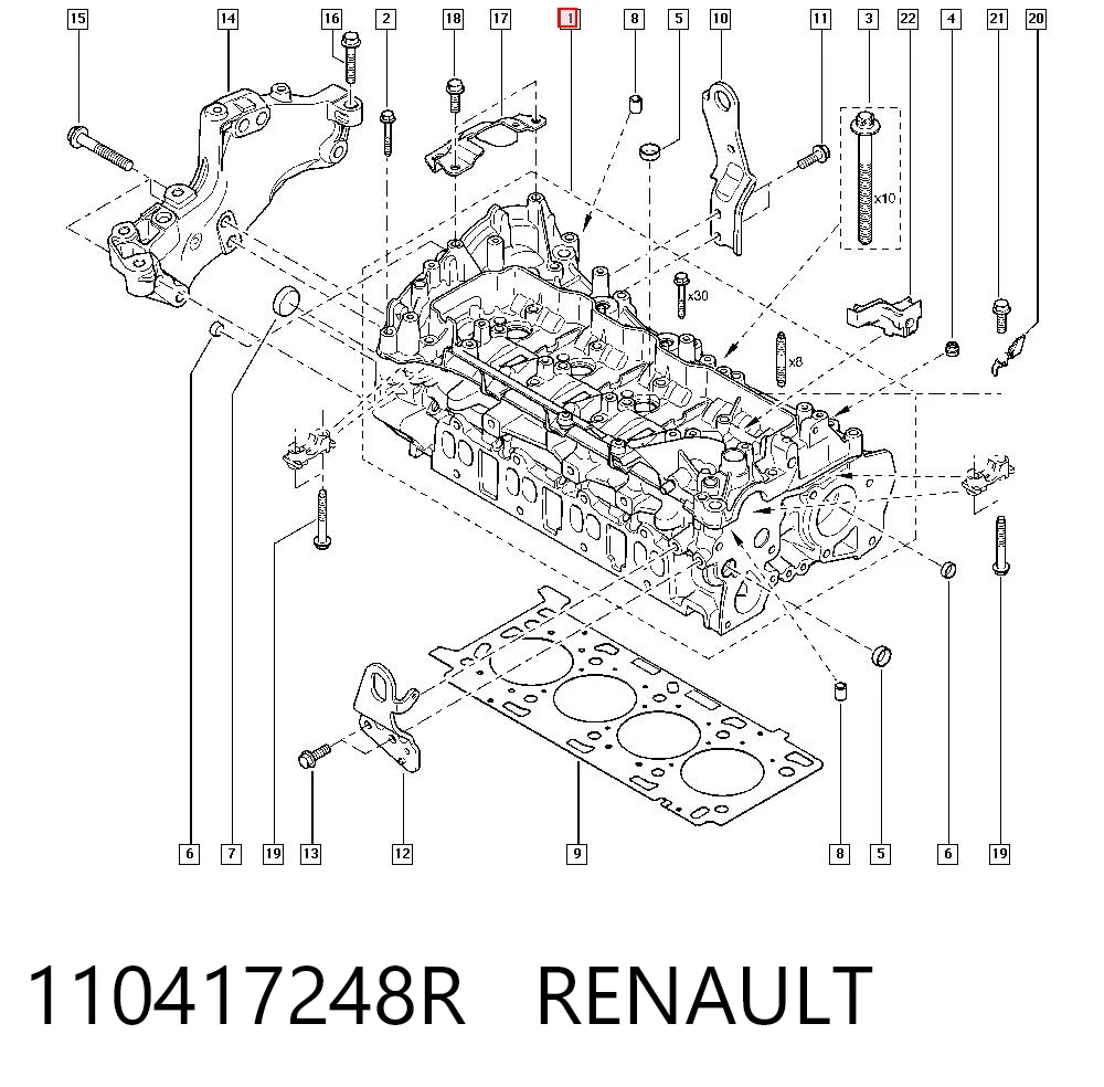 Cabeça de motor (CBC) Renault Megane III KZ0, KZ1 ao melhor preço