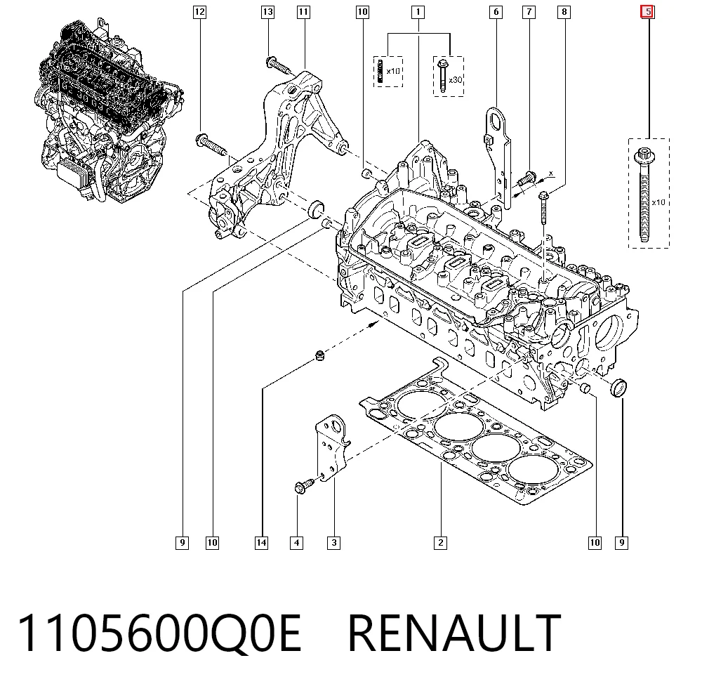 Compre 95517874 General Motors Parafuso de cabeça de motor (CBC)
