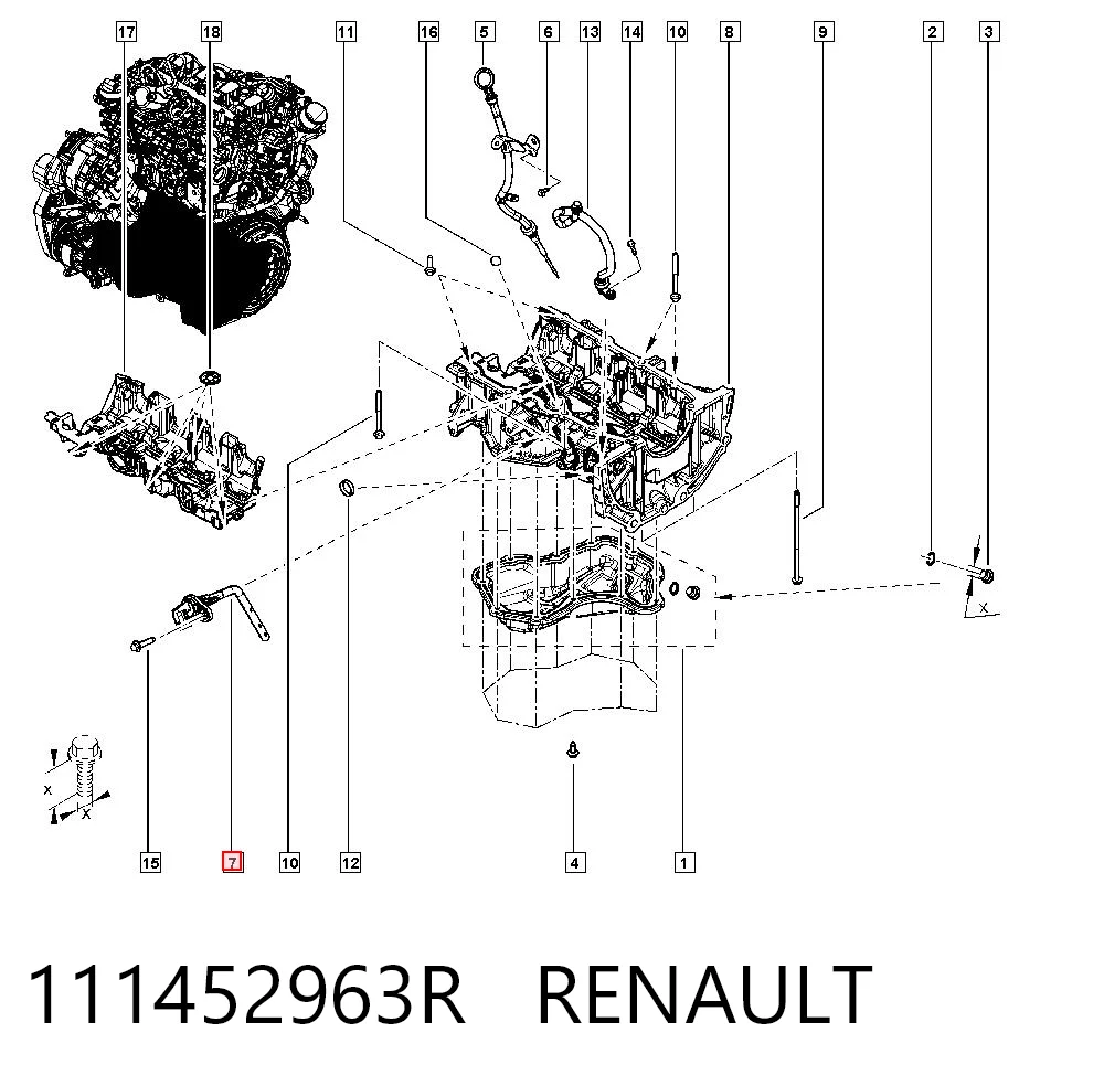 Sensor do nível de óleo de motor para Dacia Duster  HM