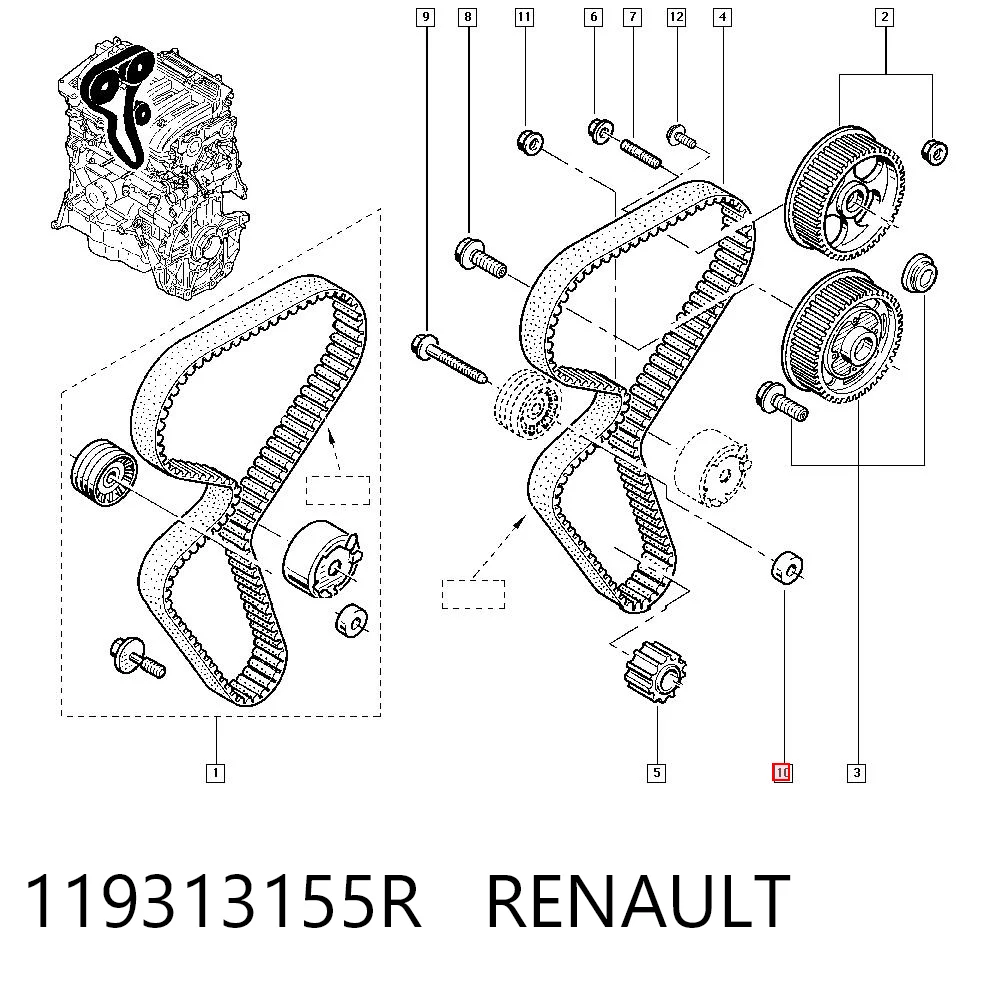119313155R Renault (RVI)