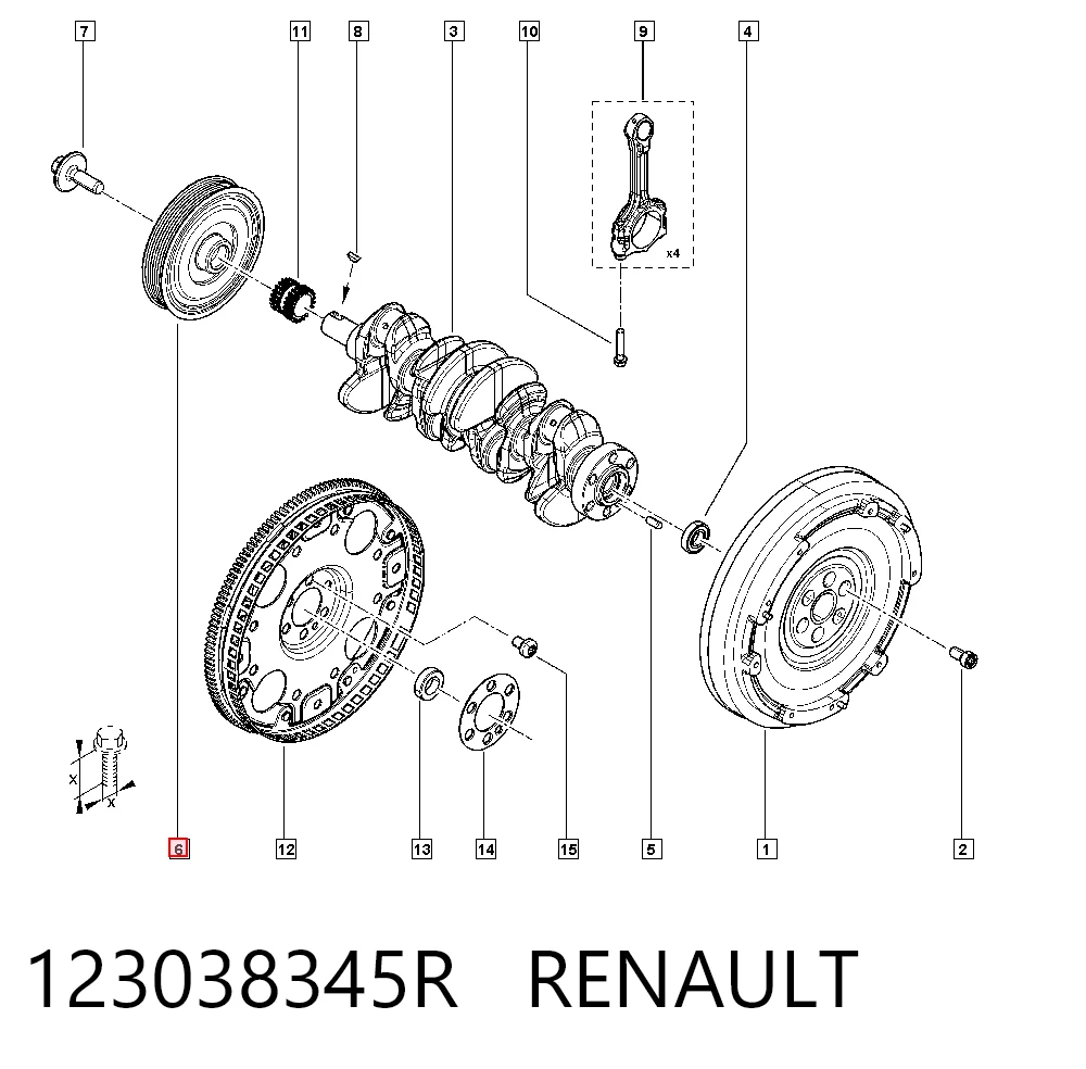 Polia de cambota Renault CAPTUR II HF ao melhor preço