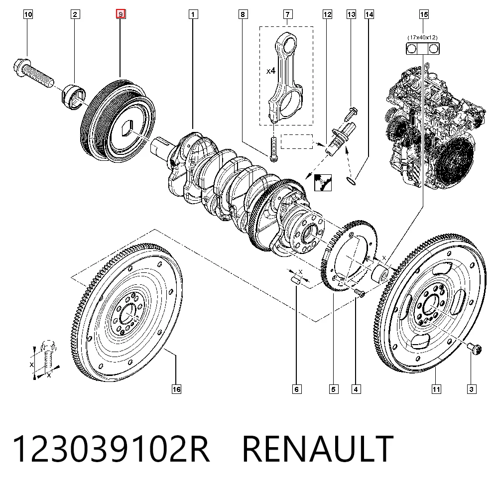Polia de cambota Nissan Navara preço, a partir de 296,18 USD
